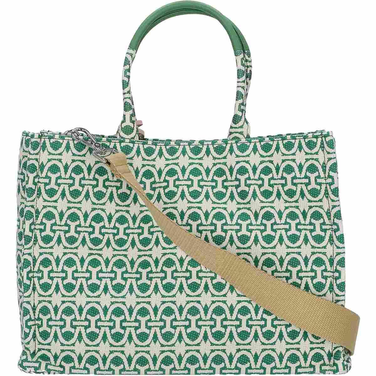 Never without bag monogra handbag jacquard fabri